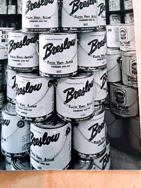 Original Breslow paint cans