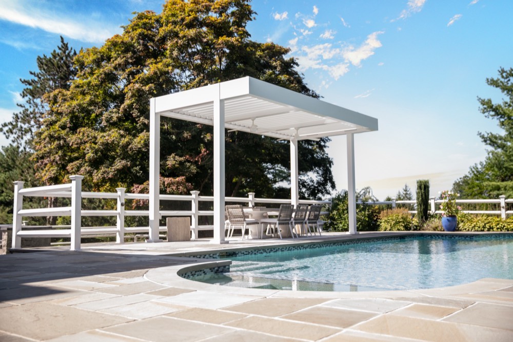 Louvered pergola — Alpine NJ